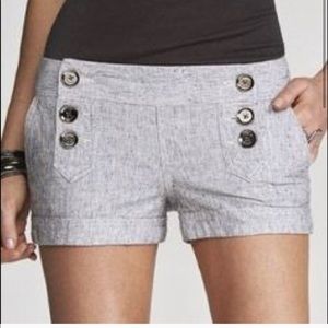 2 pairs of express sailor shorts. Beige and grey